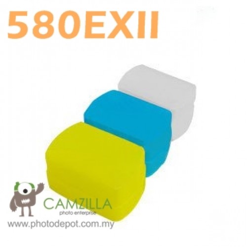 Flash Diffuser Blue+Yellow+White kit  for CANON 580EX 