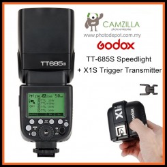 Godox TT685S 1/8000s2.4G TTL Flash speedlite+X1T-S Wireless Transmitter for sony