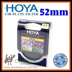 100% Genuine 52MM HOYA Circular Polarizer (CPL) FILTER