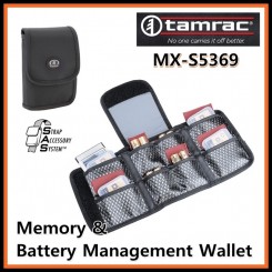 Tamrac MXS5369 BLACK SAS Memory Battery Management Wallet 8