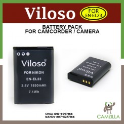 Viloso EN-EL23 Li-on rechargeable Battery for El23 Nikon P900 P600