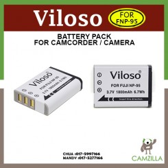 Viloso NP-95 1800mAh Li-Ion Battery for Fujifilm F30 F31 X100 3D W1