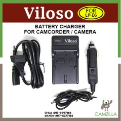 Viloso Battery charger For Canon LP-E6  EOS 7D 70D 6D 60D 5D Mark II III Camera