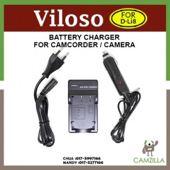 Viloso NP-40/ D-Li8 Battery Charger for FUJIFILM FUJI FinePix Z1 Z2 Z3 F480 Z5FDJ50 F700 V10 Camera AC+DC Wall+Car