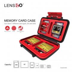  Lens Go KH8S Memory Card Case Shatterproof Waterproof 26 card slot for 8TF/8SD/3CF/1QXD/2SIMCard /2MICRO SIM/2NANO SIM Organizer box