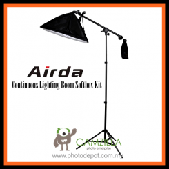 Airda T-553 Photo Studio Boom Arm Soft Box Lighting Light Kit Set