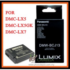 Battery DMW-BCJ13 DMW-BCJ13GK For Panasonic DMC-LX5 LX5W LX5K LX7 Camera