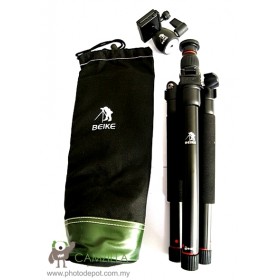 BEIKE BK-555 PINK Professional Travel Tripod Kit Complete With Ball Head & QR