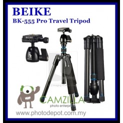 BEIKE BK-555 Pro Camera Tripod Kit with Ball Head for Camera DSLR