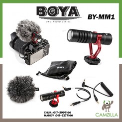 BOYA BY-MM1 Universal Cardiod Shotgun Microphone for iPhone 7 6 6s Xiaomi Smartphone Mac Tablet Canon DSLR Camera Camcorder