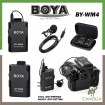 BOYA BY-WM4 Professional Universal Wireless Lavalier Microphone System for Canon Nikon Sony Panasonic DSLR Camera Camcorder and IOS Iphone Android Smartphone