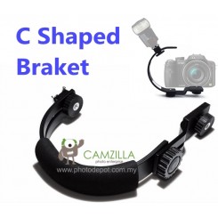 Camzilla C-Shape flash bracket for DV Camcorders DSLR Camera