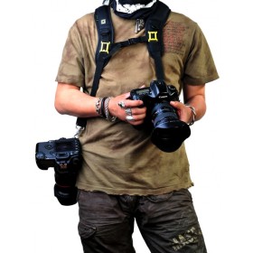 CADEN DOUBLE Q-STRAP (QUICK STRAP) CAMERA SLING STRAP (ERGO CURVED DESIGN)