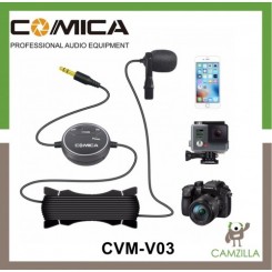 COMICA CVM-V03 Lavalier Microphone for Camera, Gopro and Smartphone