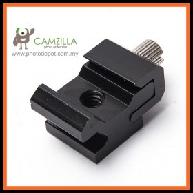 Camzilla Cold Shoe Hot Shoe To 1/4 Thread Screw Flash Bracket Mount Adapter Trigger