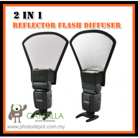 Reflector Flash 2in1 diffuser softbox silver / white f Canon Nikon Sony Nissin Yongnuo & Other
