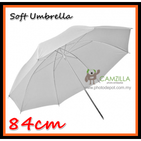 Camzilla 84cm Soft White Shoot Through Photo Studio Umbrella