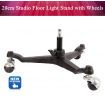 DigiFox STF20 20cm Studio Floor Light Stand with Castors / Wheels