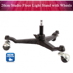 DigiFox STF20 20cm Studio Floor Light Stand with Castors / Wheels