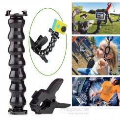 Digifox Universal Flexible Bending Arm+Jaws Flex Clamp Mount for Gopro Xiaomi Yi SJ4000
