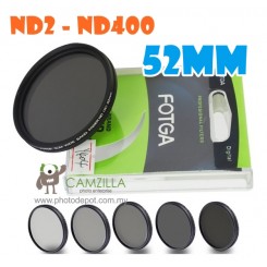 Fotga 52mm ND2 to ND400 slim fader ND filter adjustable variable neutral density 