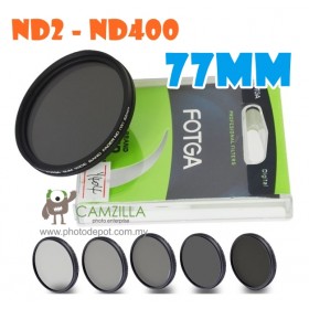 Fotga 77mm ND2 to ND400 slim fader ND filter adjustable variable neutral density