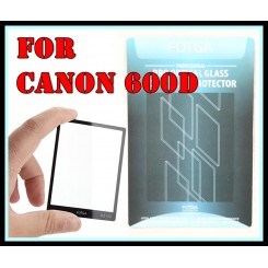 FOTGA Clear Optical Glass Mirror LCD Screen Protector for Canon 600D