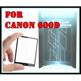 FOTGA Clear Optical Glass Mirror LCD Screen Protector for Canon 600D