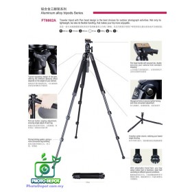 Pro FANCIER 6662A Tripod with 6663AH Ball head
