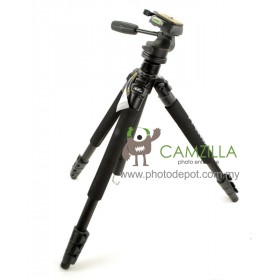 WEIFENG WF-6663A Camera Tripod 4-Sections Leg with 3-Way Head 