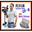Flycam CF3 carbon fiber video stabilizer With Free Quick Release & Carrying Bag