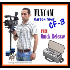 Flycam CF3 carbon fiber video stabilizer With Free Quick Release & Carrying Bag