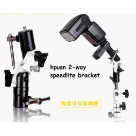 Hpusn 2 way speedlite bracket