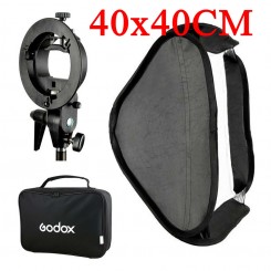 Godox SOFTBOX Soft box 40X40CM S-TYPE BRACKET - For Speedlite
