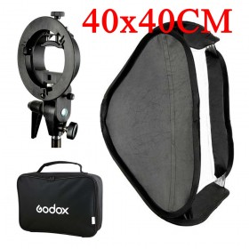 Godox SOFTBOX Soft box 40X40CM S-TYPE BRACKET - For Speedlite