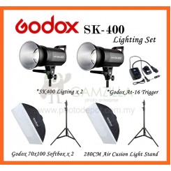 Godox SK-400 400W Photography Photo Studio Strobe Flash Lighting (2 Light Set)