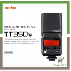 Godox TT350S Mini TTL HSS 2.4GHz Flash For Sony Cameras