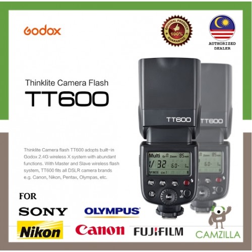 Godox TT600 GN60 2.4G Wireless Camera Flash Speedlite for All DSLR