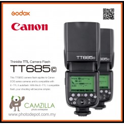 Godox TT685C Speedlite Flash with E-TTL II Autoflash for Canon EOS 5D Mark III 5D MarkII 6D 7D 60D 50D 650D 600D 550D 400D 1100D  