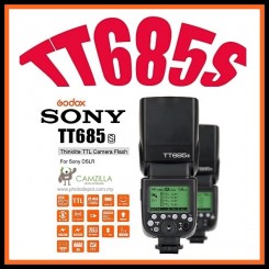 Godox TT685S Camera Speedlite TTL Master Slave GN60 2.4G Wireless Transmission HSS 1/8000S for Sony A77II A7RII A7R A58 A99 ILCE6000L 