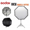 Godox Photo 80cm Octagon Umbrella Softbox Brolly Reflector for Photography Studio Flash Speedlite