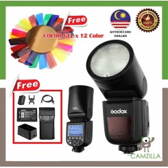 Godox V1 Flash Speedlight Round Flash TTL Li-ion Battery for Canon