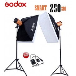 Godox Smart Studio 2 Monolight Flash Light Strobe (250WS) Softbox Kit 