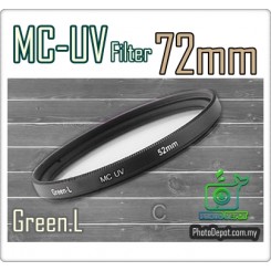 Green.L 72mm MC-UV Multi Coated Ultra-Violet Filter