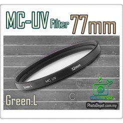 Green.L 77mm MC-UV Multi Coated Ultra-Violet Filter