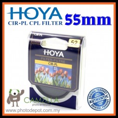 100% Genuine 55MM HOYA Circular Polarizer (CPL) FILTER