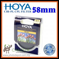 100% Genuine 58MM HOYA Circular Polarizer (CPL) FILTER