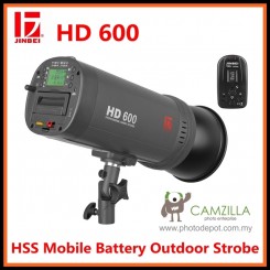 Jinbei NEW HD-600w HSS Mobile Battery Hand Studio Strobe Flash Builtin Battery 