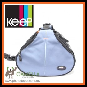 KEEP CZL-C10 FOTO BAT DSLR CAMERA BAG FOR CANON NIKON SONY - SKY BLUE