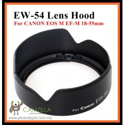 NEW EW-54 Lens Hood for Canon EF-M 18-55mm IS STM Lens EW54